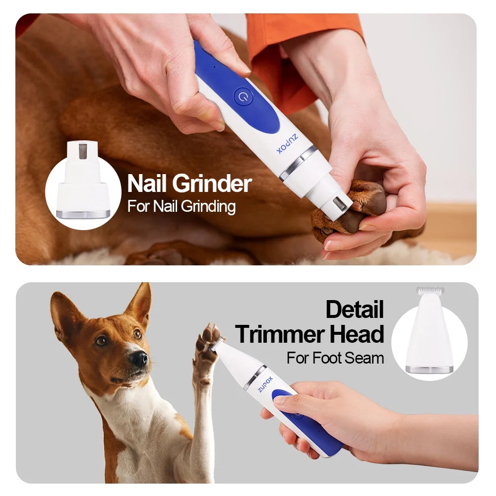 Dog Clippers, Low Noise Dog Grooming Clippers Rechargeable Cordless Dog Grooming Kit for Dogs Cats Pets