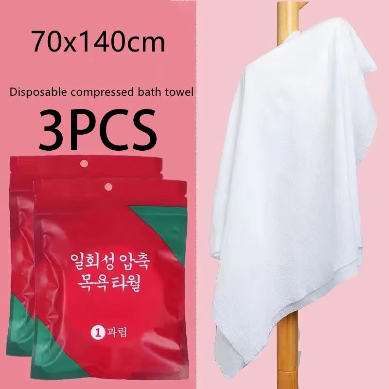 Travel Disposable Compression Towel Large Cleansing Bath Towel Makeup Remover Portable Hotel Candy Pack Non-Woven Face Towel