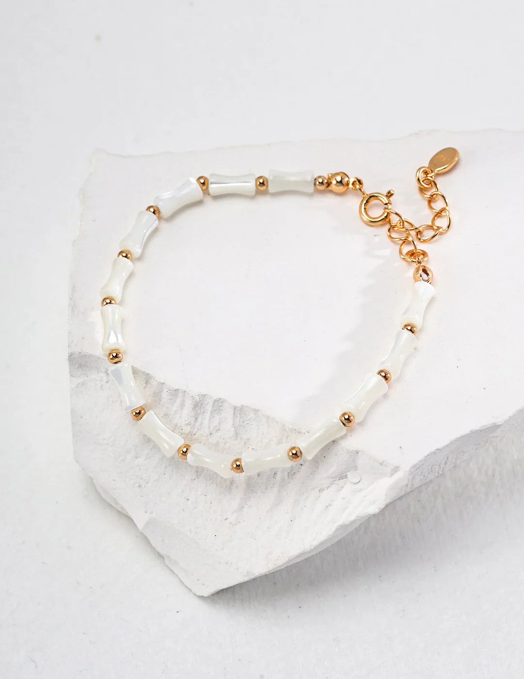 White Bamboo Bracelet for Elegant Styling