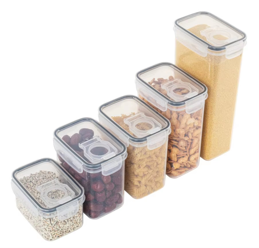 Airtight Food Storage Containers with Lids - Pantry Organizer and Cereal Dispenser for Kitchen Organization