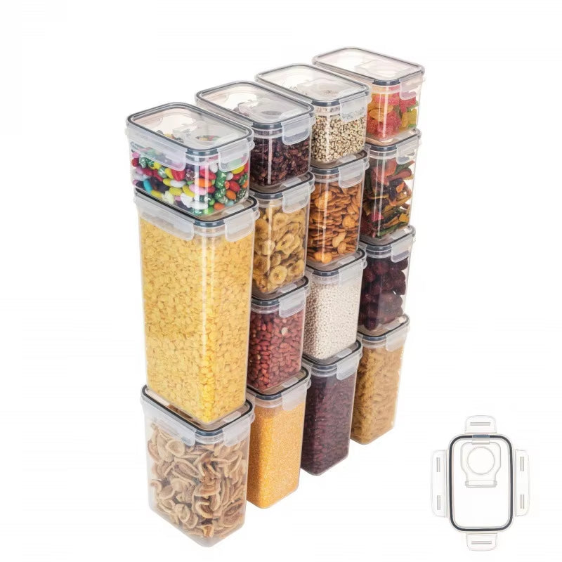 Airtight Food Storage Containers with Lids - Pantry Organizer and Cereal Dispenser for Kitchen Organization