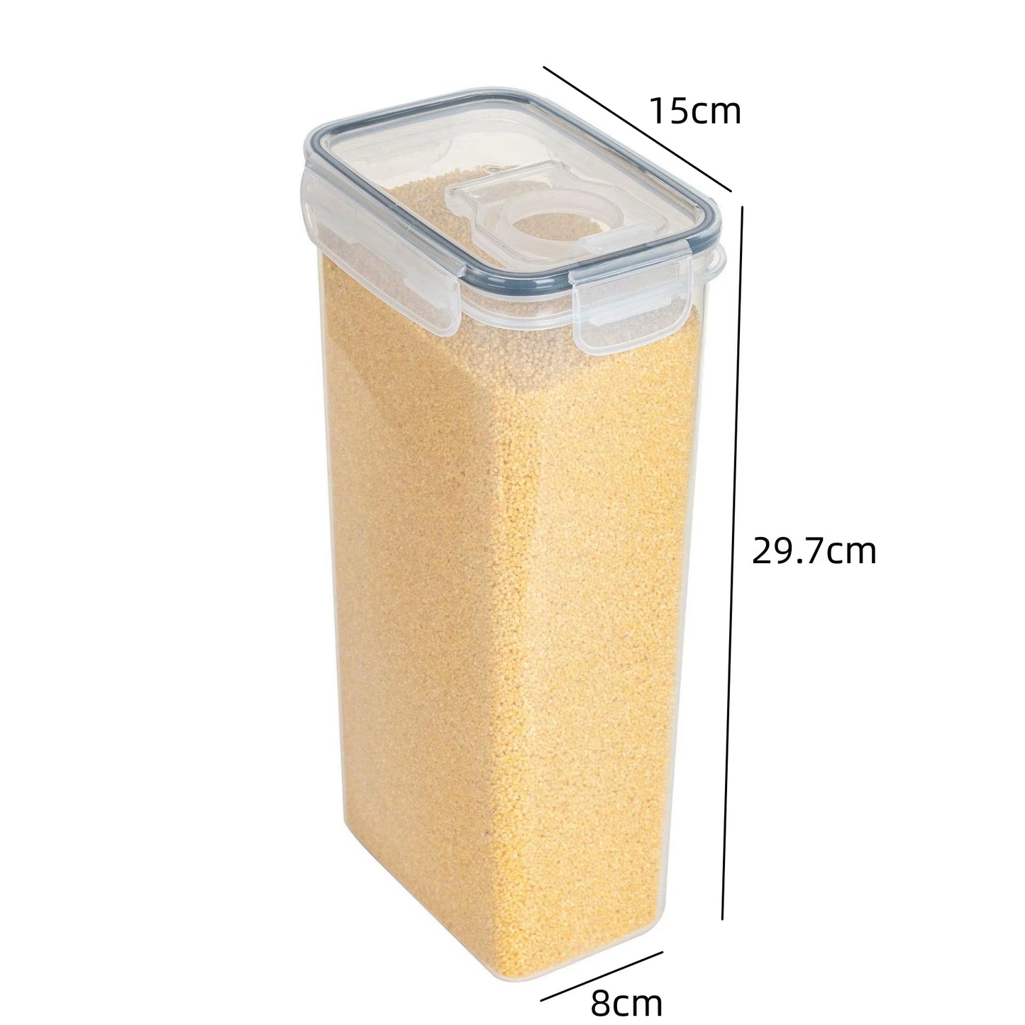 Airtight Food Storage Containers with Lids - Pantry Organizer and Cereal Dispenser for Kitchen Organization