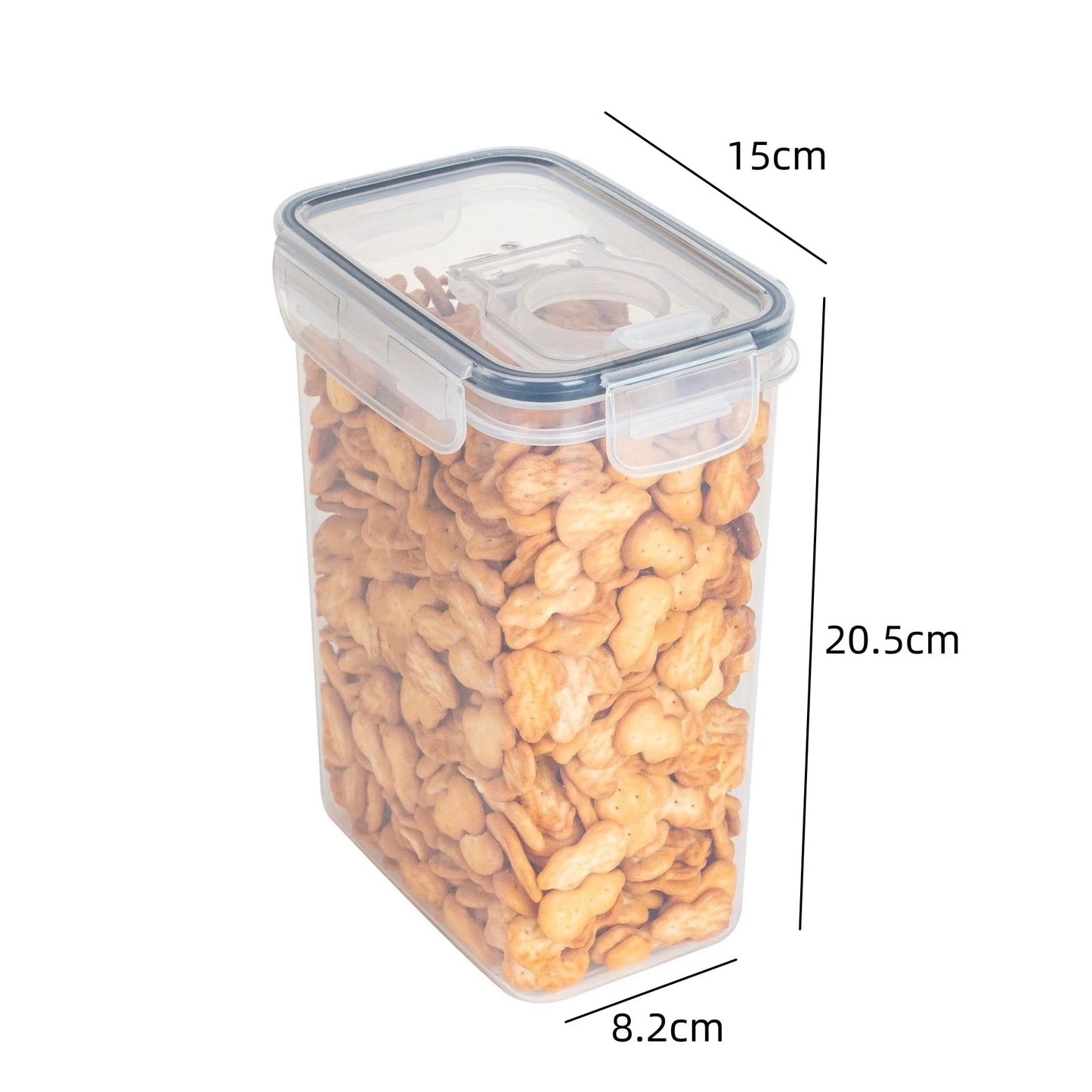Airtight Food Storage Containers with Lids - Pantry Organizer and Cereal Dispenser for Kitchen Organization