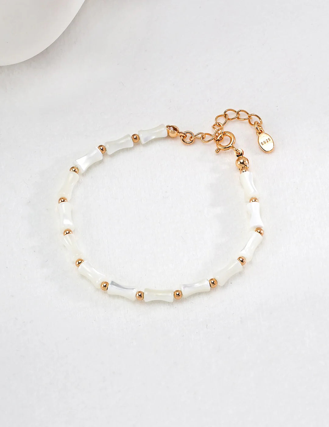 White Bamboo Bracelet for Elegant Styling