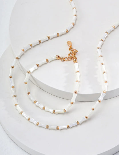 White Bamboo Bracelet for Elegant Styling