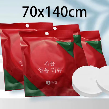 Travel Disposable Compression Towel Large Cleansing Bath Towel Makeup Remover Portable Hotel Candy Pack Non-Woven Face Towel